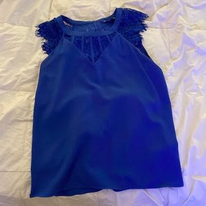 Blue brixton ivy lace blouse